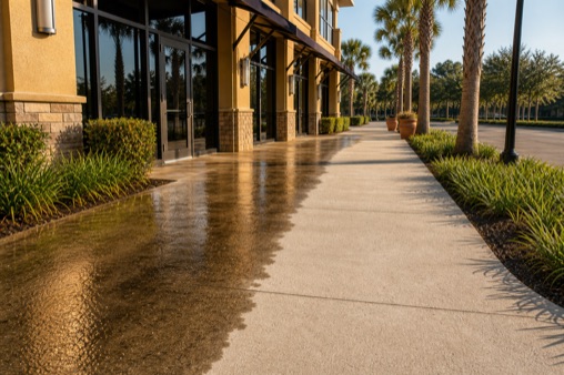Pressure washing project in Greenville, SC