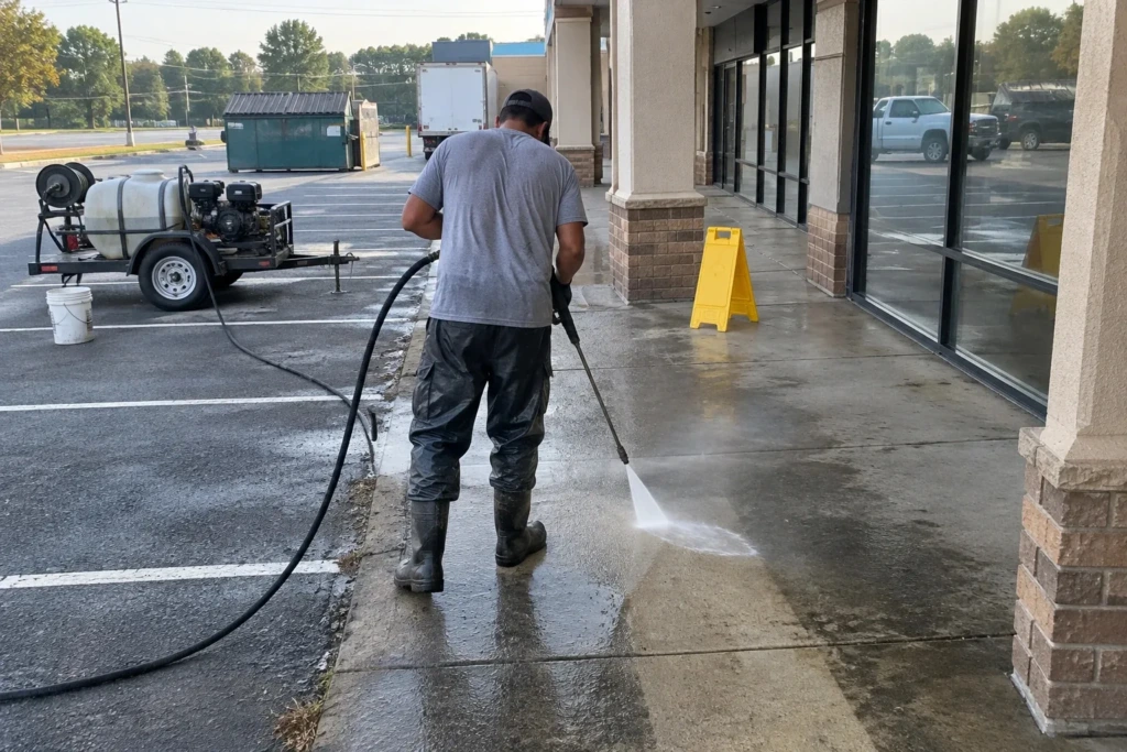 Commercial Building Washing in Greenville, SC